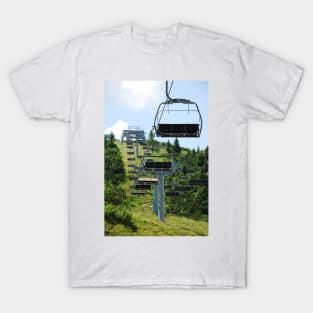 Ski Lift on Monte Zoncolan in Summer T-Shirt